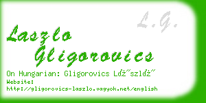 laszlo gligorovics business card